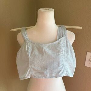 Aerie light blue Crop Top